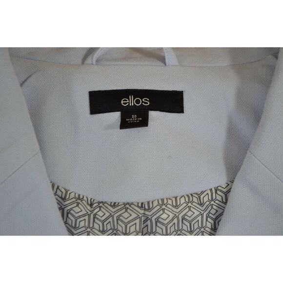 Ellos Trench Coat Womens 20 Blue Long Zip Pockets - Picture 5 of 7